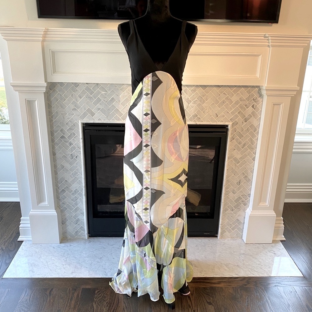 Emilio Pucci Grecian silk gown